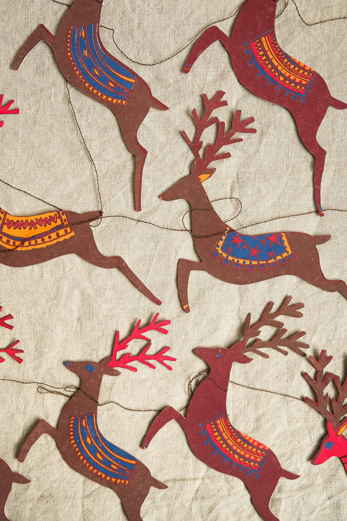East End Press - REINDEERS SEWN GARLAND