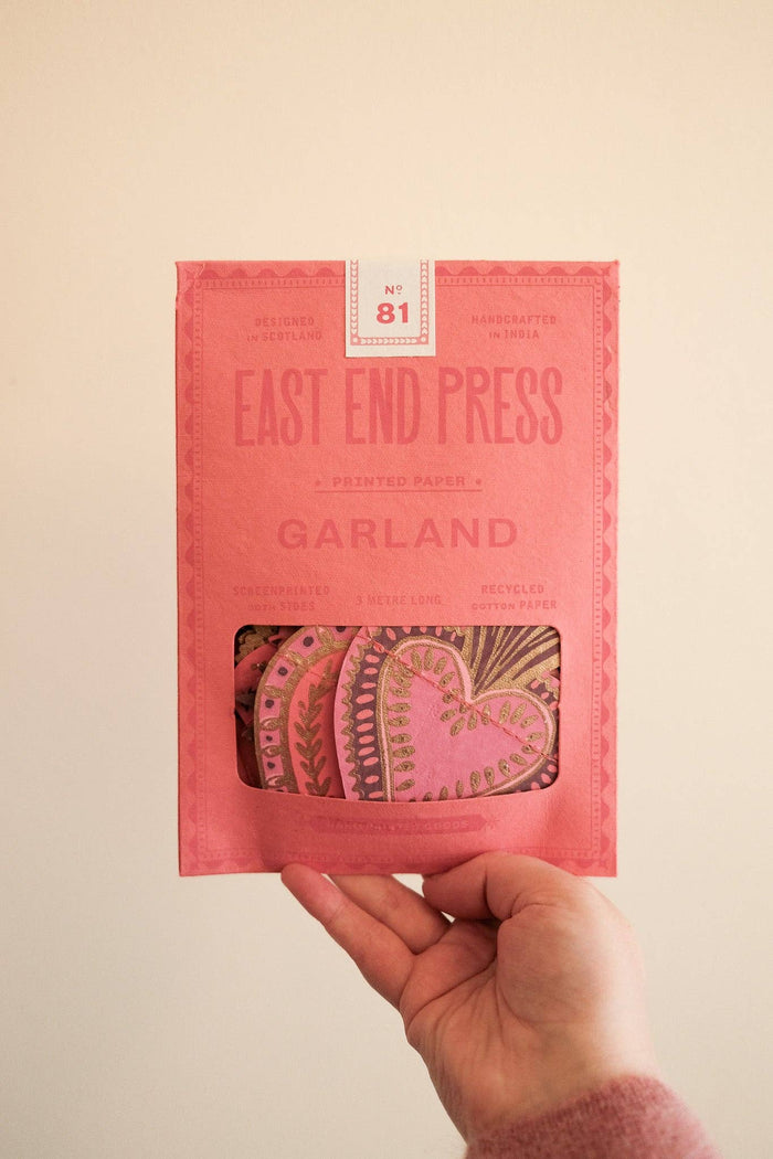 East End Press - SWEET HEARTS SEWN GARLAND