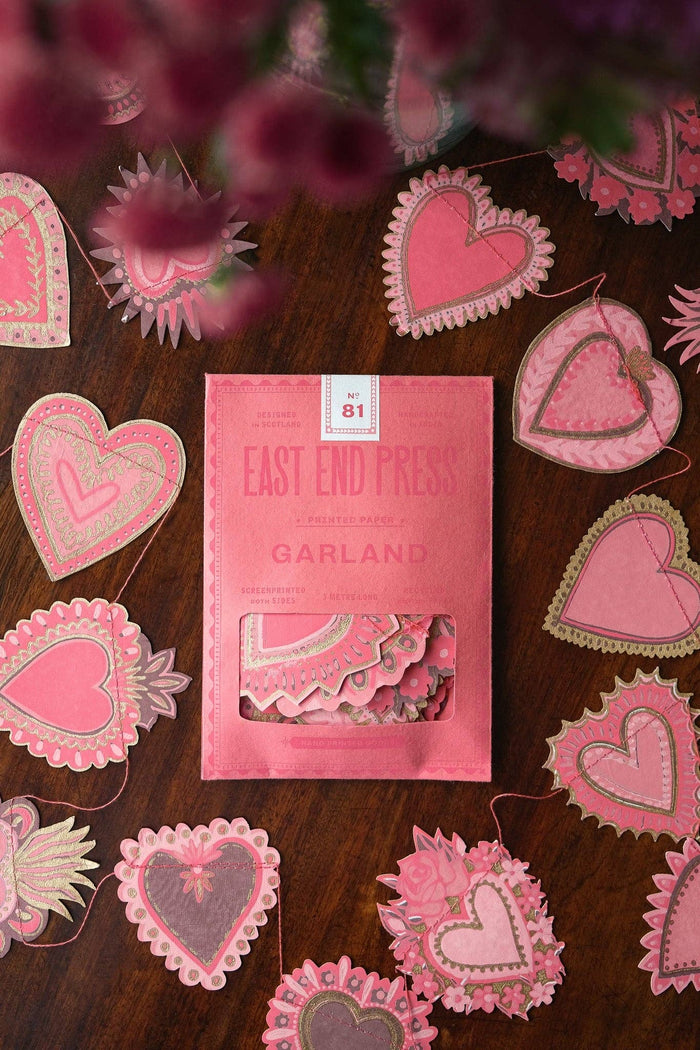 East End Press - SWEET HEARTS SEWN GARLAND