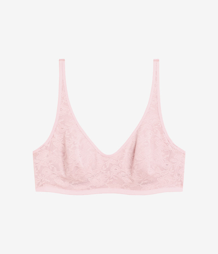 Effortlessly Lace Underwire Bra: Blush Pink