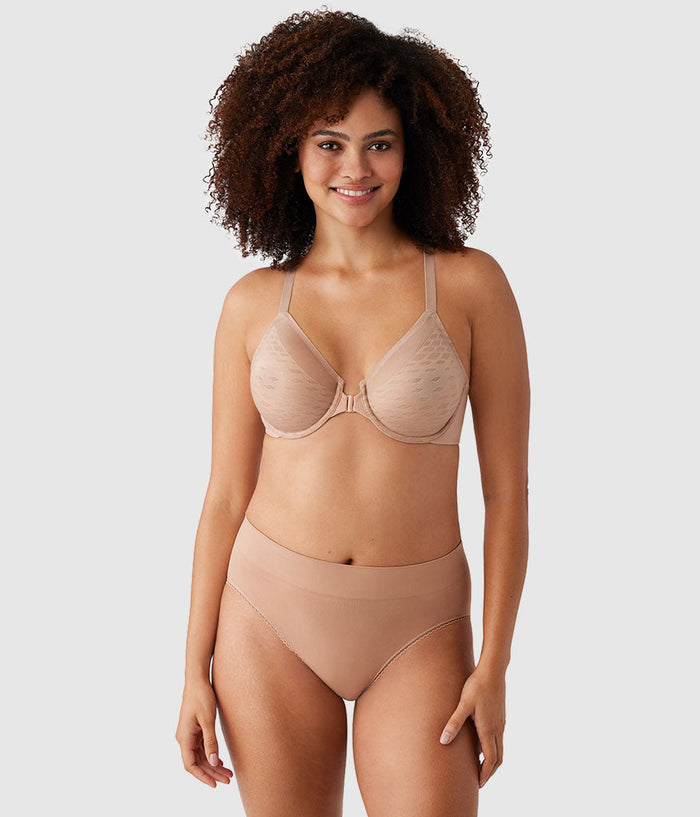 Elevated Allure Front Close Underwire Bra: Roebuck
