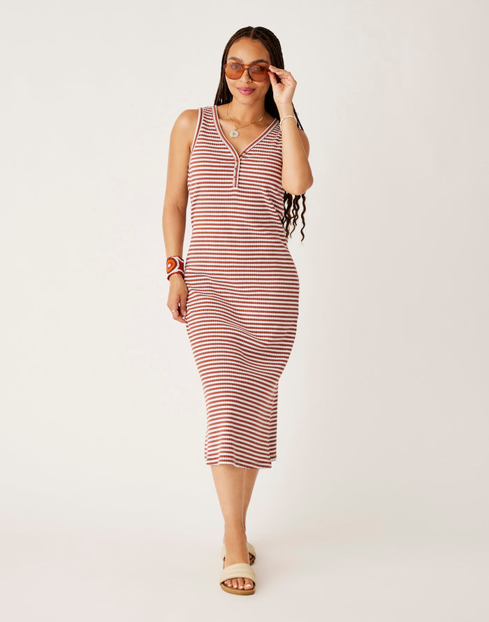 Elodie Rib Dress: Penny Stripe - FINAL SALE