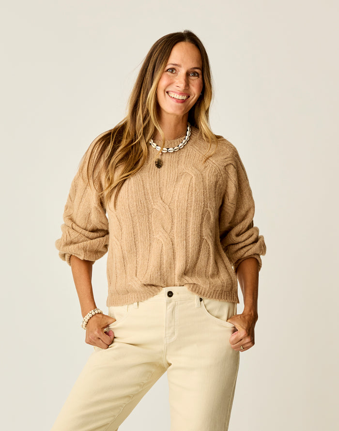 Eloise Wool Sweater: Camel
