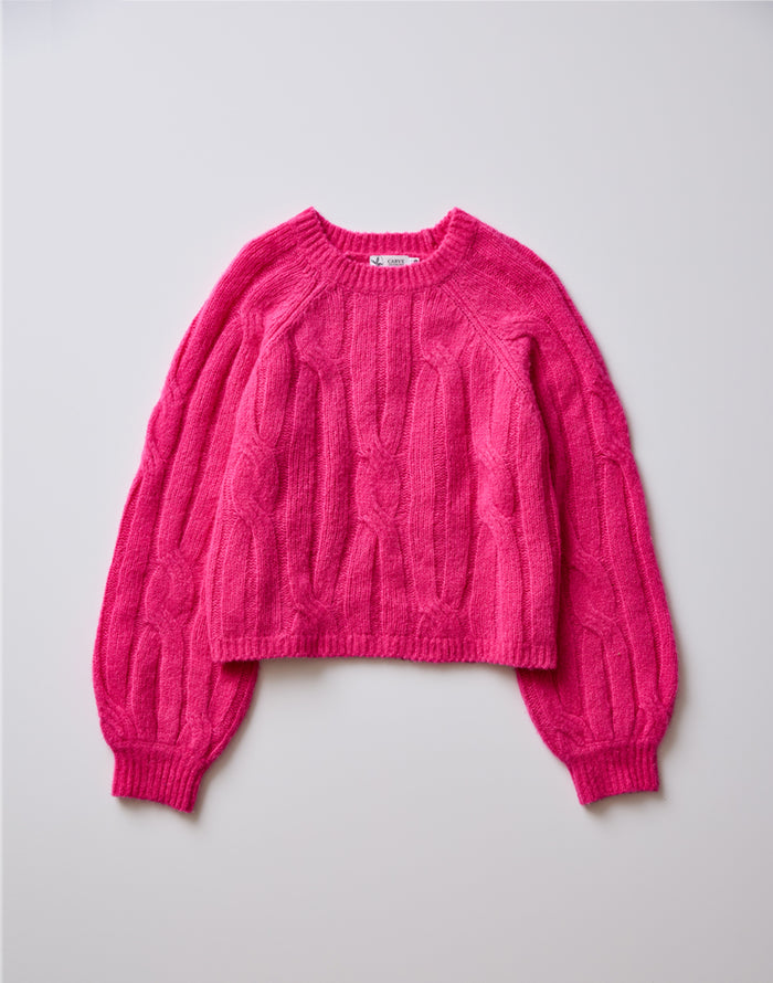 Eloise Wool Sweater: Hot Pink