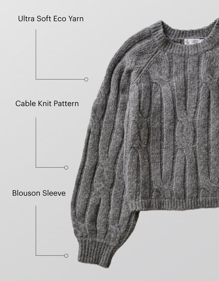 Eloise Wool Sweater: Mid Grey