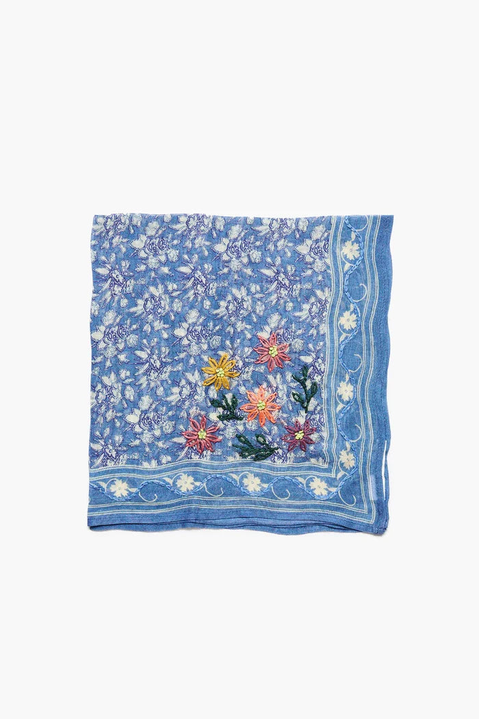 Embroidered Floral Bandana Accessories Chan Luu