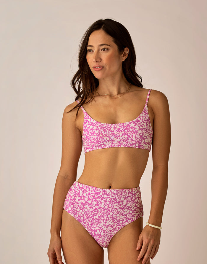Erin Reversible Bottom: Fleur/Violet