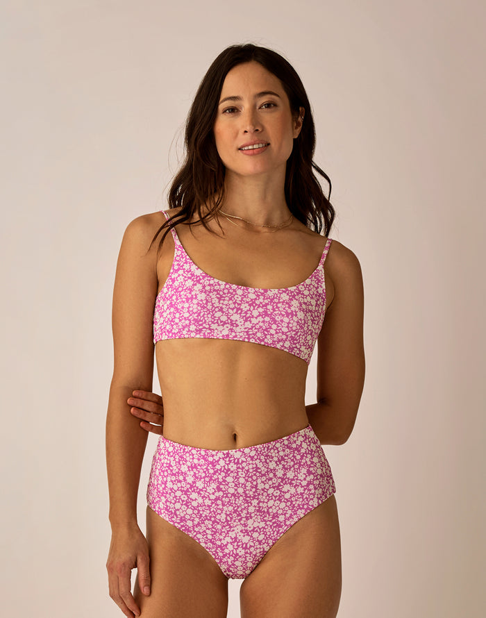 Erin Reversible Bottom: Fleur/Violet