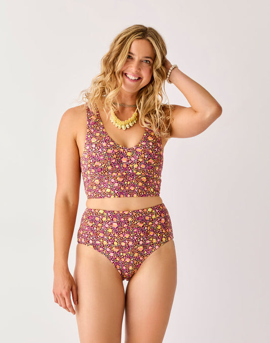 Erin Reversible Bottom: Garden/Nirvana - FINAL SALE