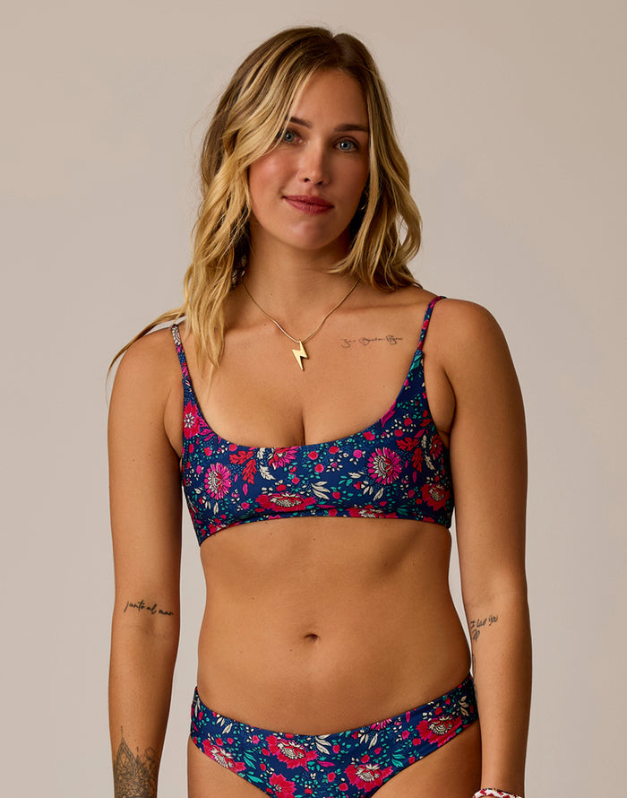 Escondido Compression Reversible Top: Isla/Setsail