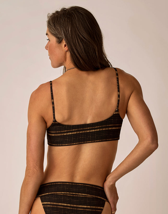 Escondido Compression Reversible Top: Mahana/Coffee