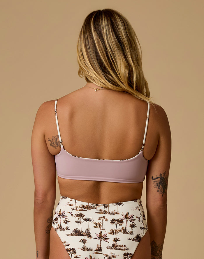 Escondido Compression Reversible Top: Toile/Dusk