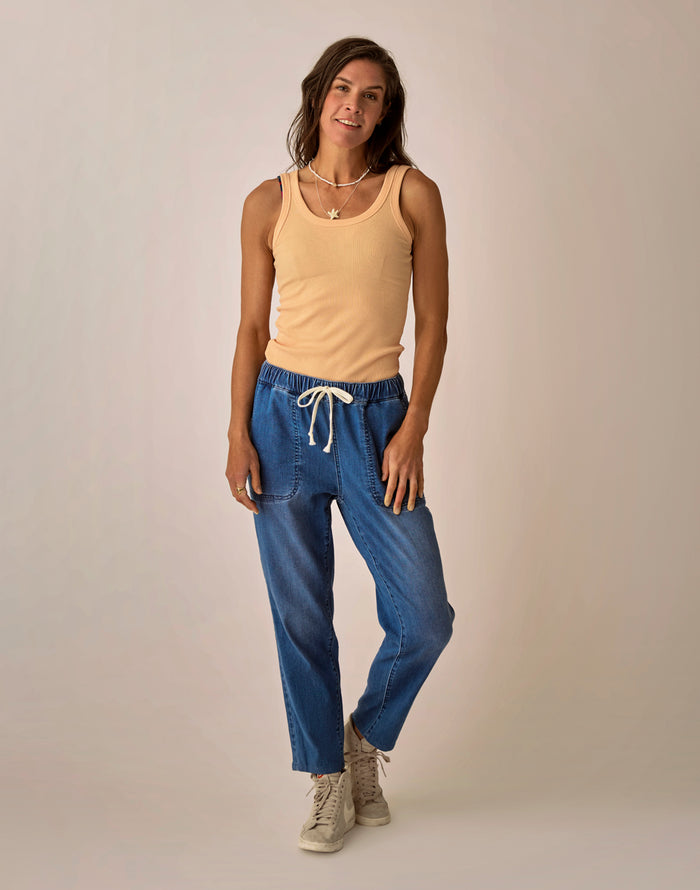 Ever Rib Tank: Apricot