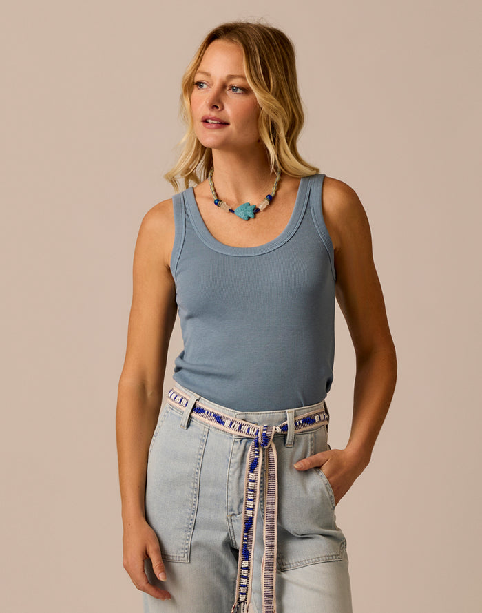 Ever Rib Tank: Blue Mirage