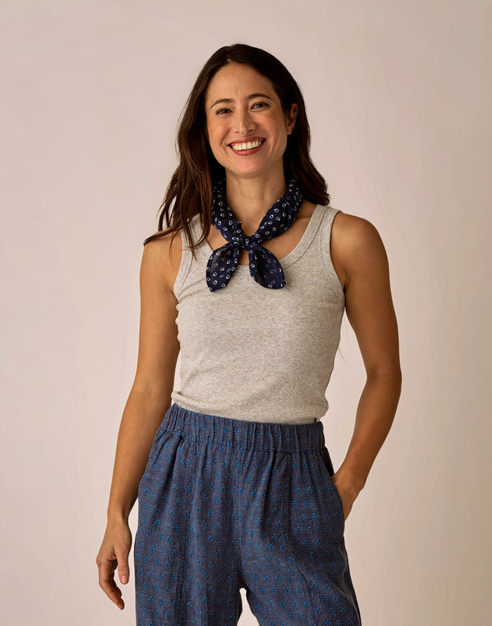Ever Rib Tank: Heather Grey