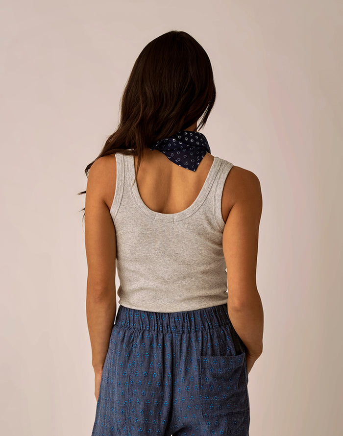 Ever Rib Tank: Heather Grey