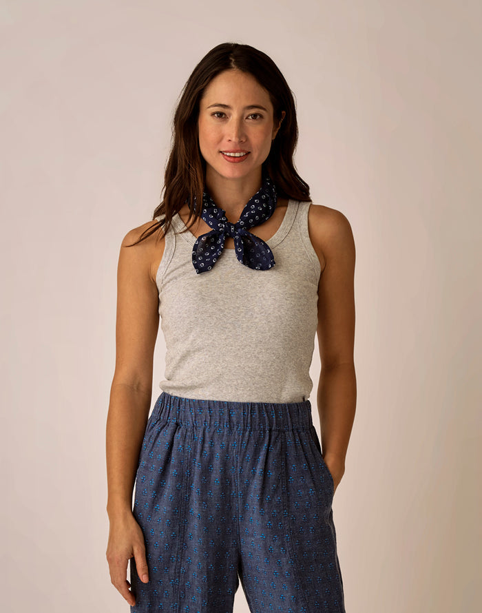 Ever Rib Tank: Heather Grey