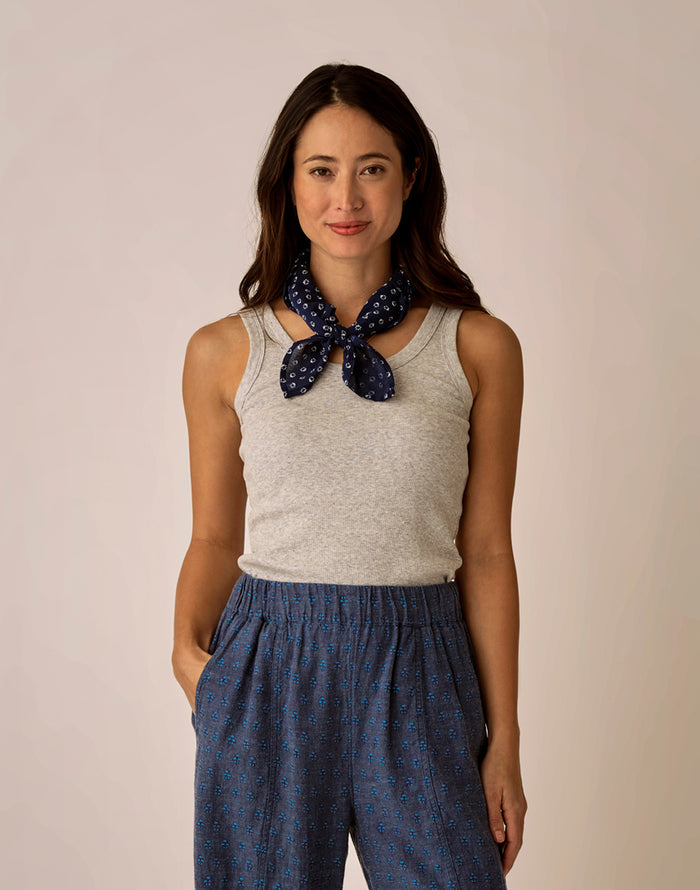 Ever Rib Tank: Heather Grey