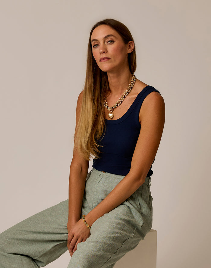 Ever Rib Tank: Navy