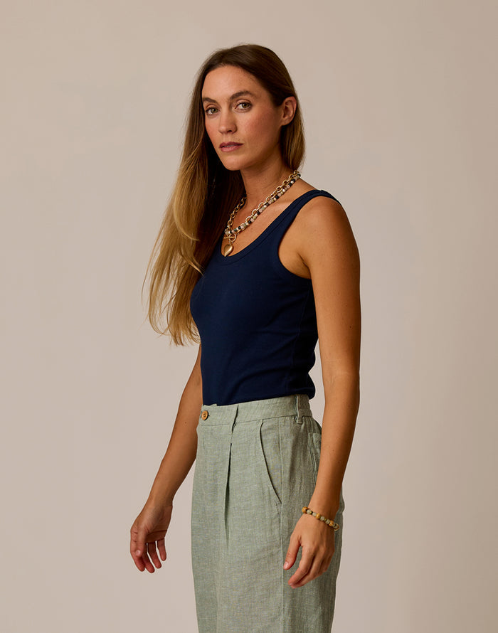 Ever Rib Tank: Navy