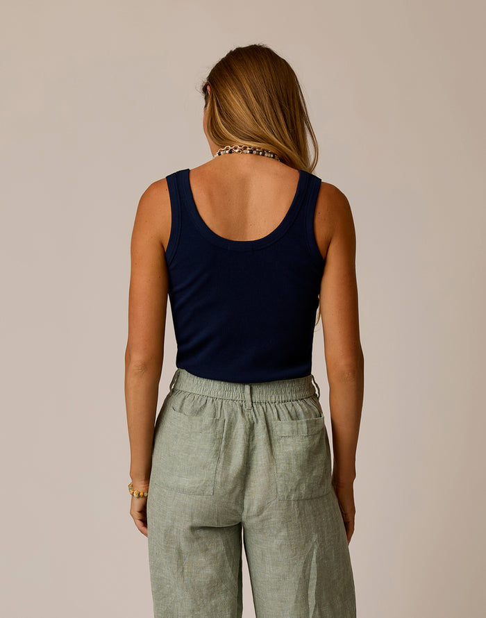 Ever Rib Tank: Navy
