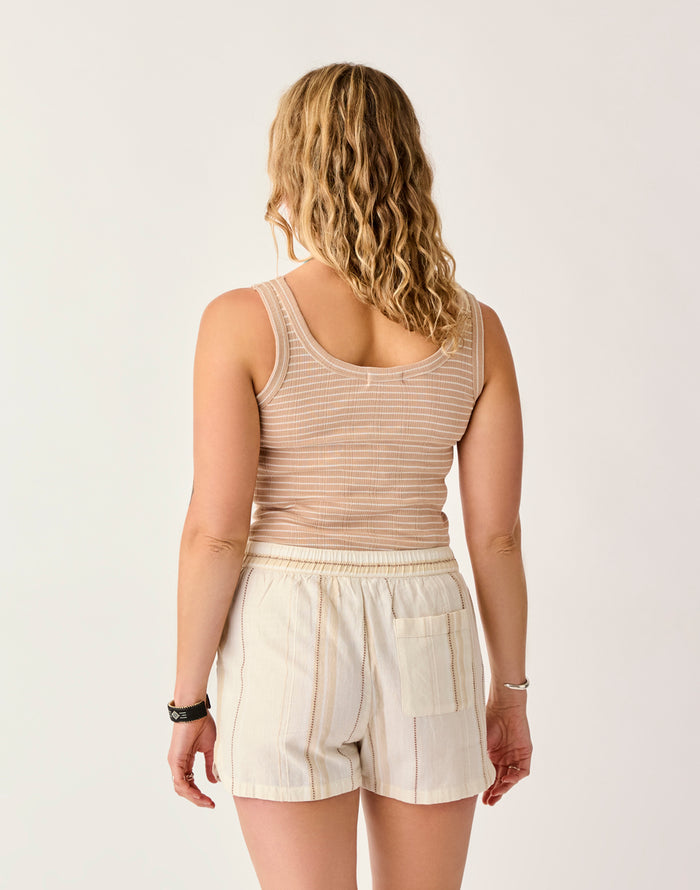 Ever Tank: Biscuit Stripe - FINAL SALE