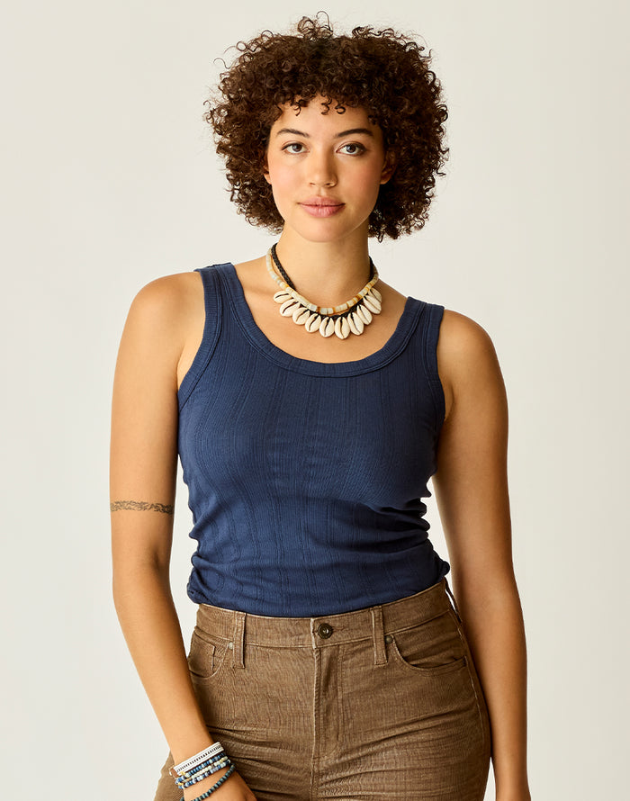 Ever Tank: Navy Rib