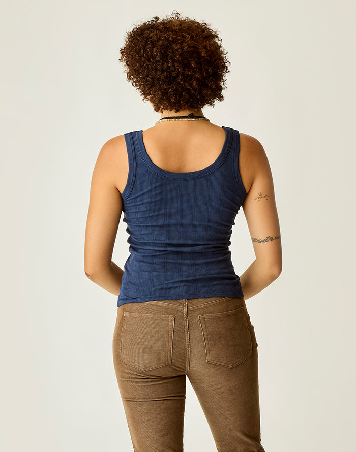 Ever Tank: Navy Rib