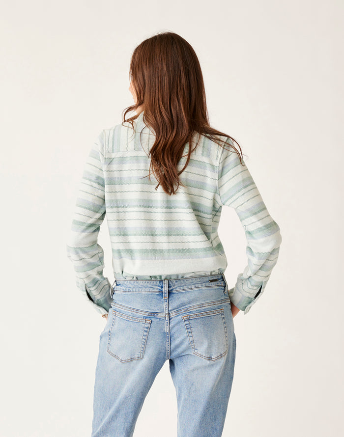 Fairbanks Supersoft Shirt: Birch Block Stripe - FINAL SALE