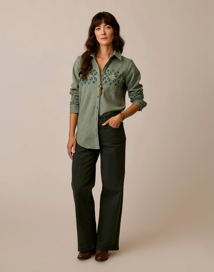 Fairbanks Supersoft Shirt: Laurel Motif