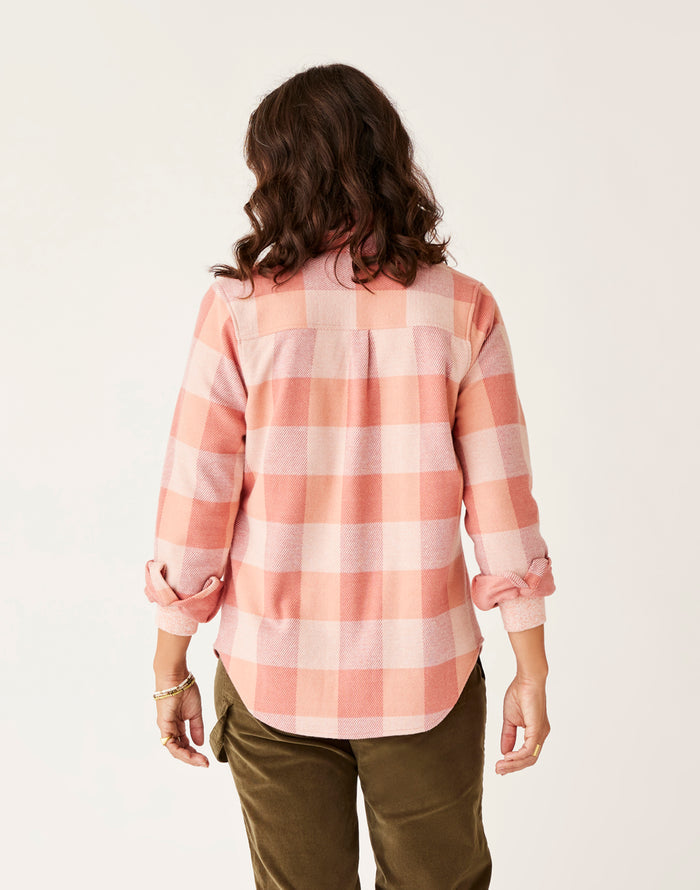 Fairbanks Supersoft Shirt: Lt. Henna Check - FINAL SALE