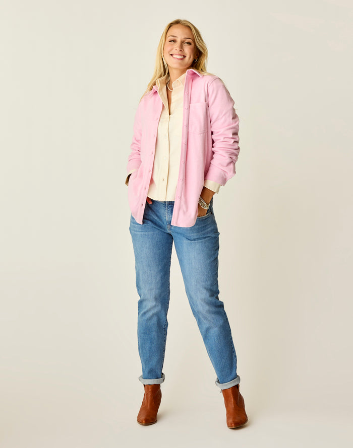 Fairbanks Supersoft Shirt: Mauve Heather