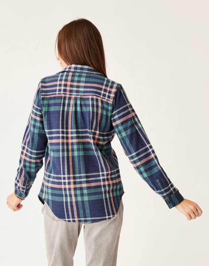 Fairbanks Supersoft Shirt: Navy Multiplaid - FINAL SALE