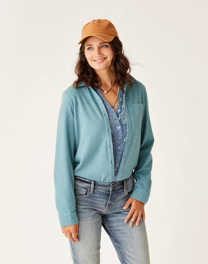 Fairbanks Supersoft Shirt: Storm Heather - FINAL SALE