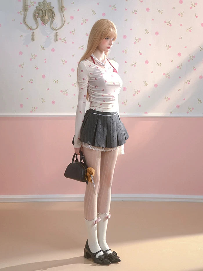 Fake Two-Piece Long Sleeve T-Shirt