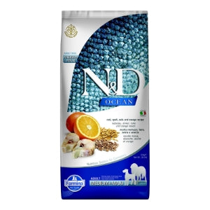 Farmina N&D Ocean Cod, Spelt, Oat & Orange Dry Dog Food
