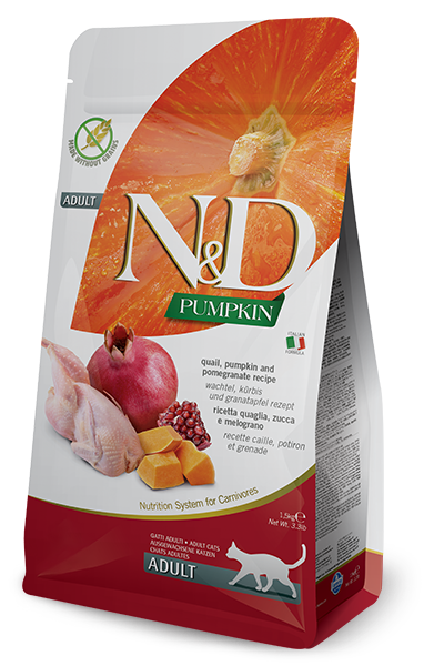 Farmina N&D Pumpkin Quail & Pomegranate Dry Cat Food