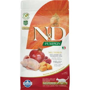 Farmina N&D Pumpkin Quail & Pomegranate Dry Cat Food