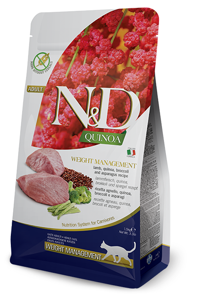Farmina N&D Quinoa Weight Management Lamb Dry Cat Food