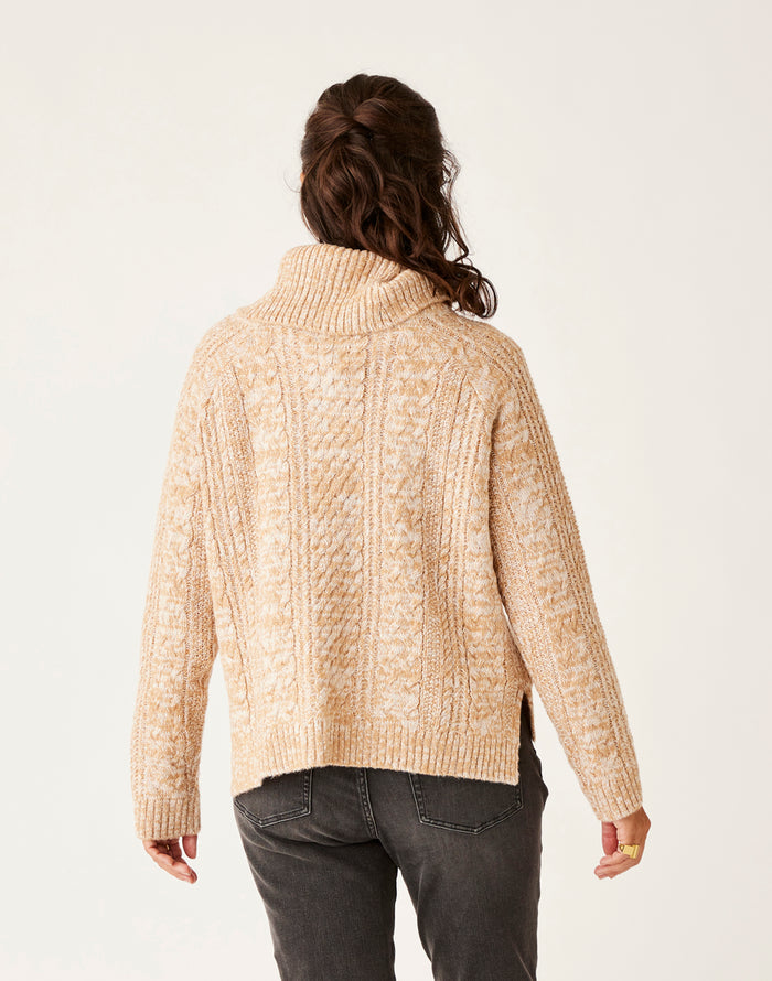 Field Sweater: Camel Heather - FINAL SALE