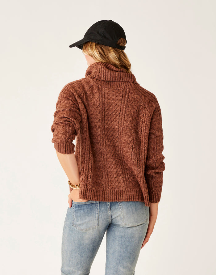 Field Sweater: Chocolate Heather - FINAL SALE