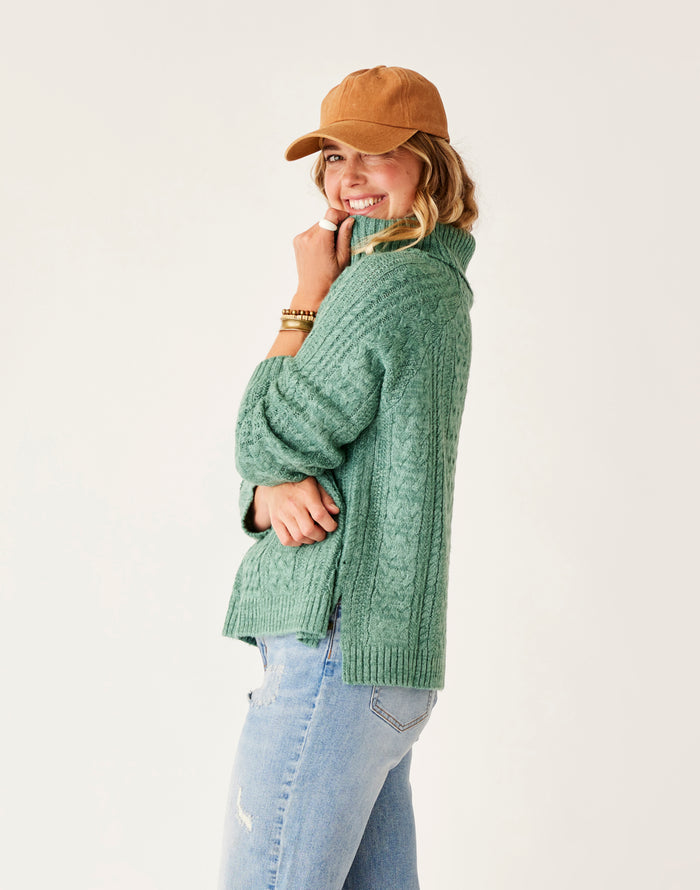 Field Sweater: Forest Heather - FINAL SALE