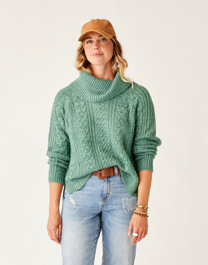 Field Sweater: Forest Heather - FINAL SALE