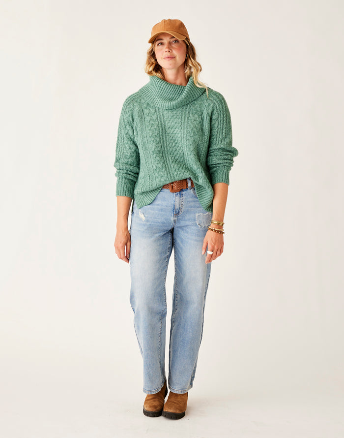 Field Sweater: Forest Heather - FINAL SALE