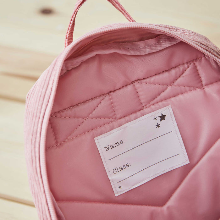 Fruit Design Pink Cord Mini Backpack