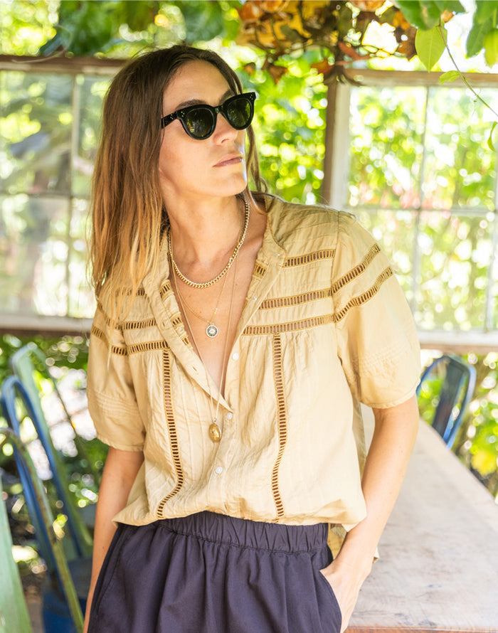 Gabby Voile Top: Prairie