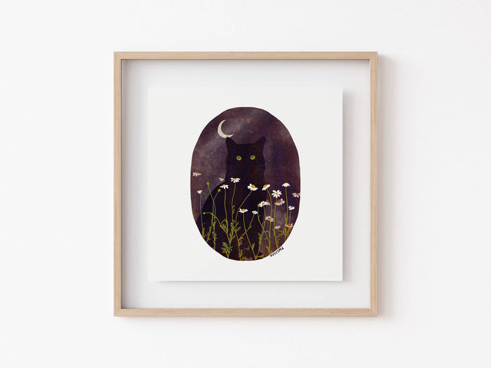 Garden Cat Giclee Art Print
