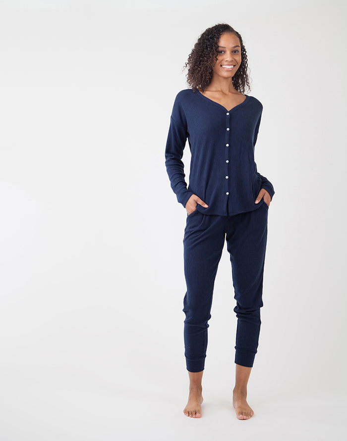 Garner Jogger: Navy Heather