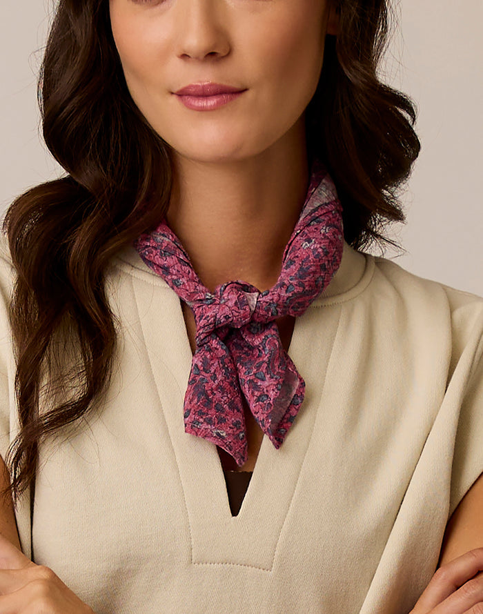 Gauze Bandana: Deep Rouge Bandana