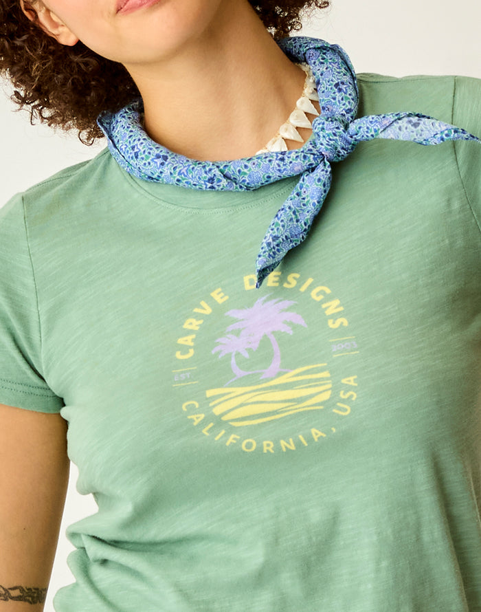 Gauze Bandana: Navy Garden - FINAL SALE